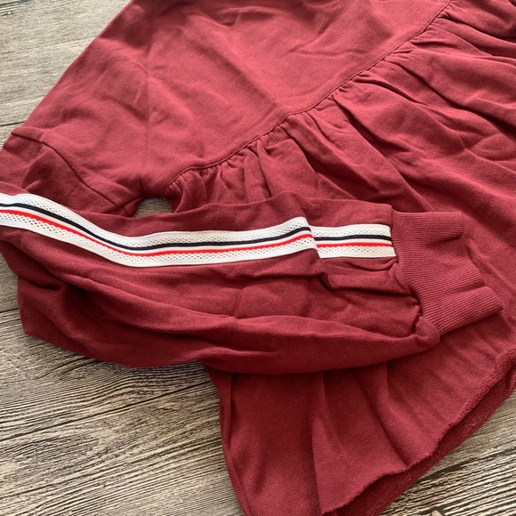 Long Sleeve Wine Crop Top - Picture 3 of 5